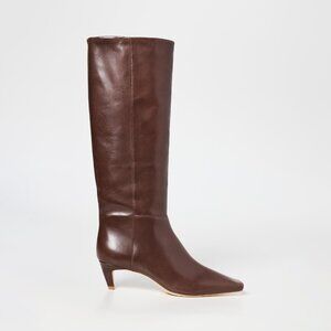 Reformation Remy Knee Boot Chestnut Size 5 NEW IN BOX